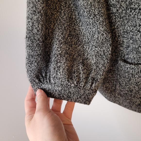 Grey Knit Dress Barn Cardigan (Large) - Picture 12 of 14